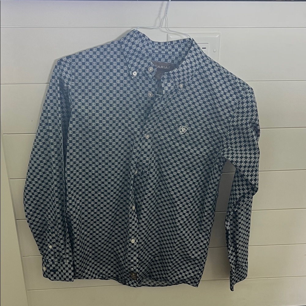 Ariat Kids Blue Button Down Shirt